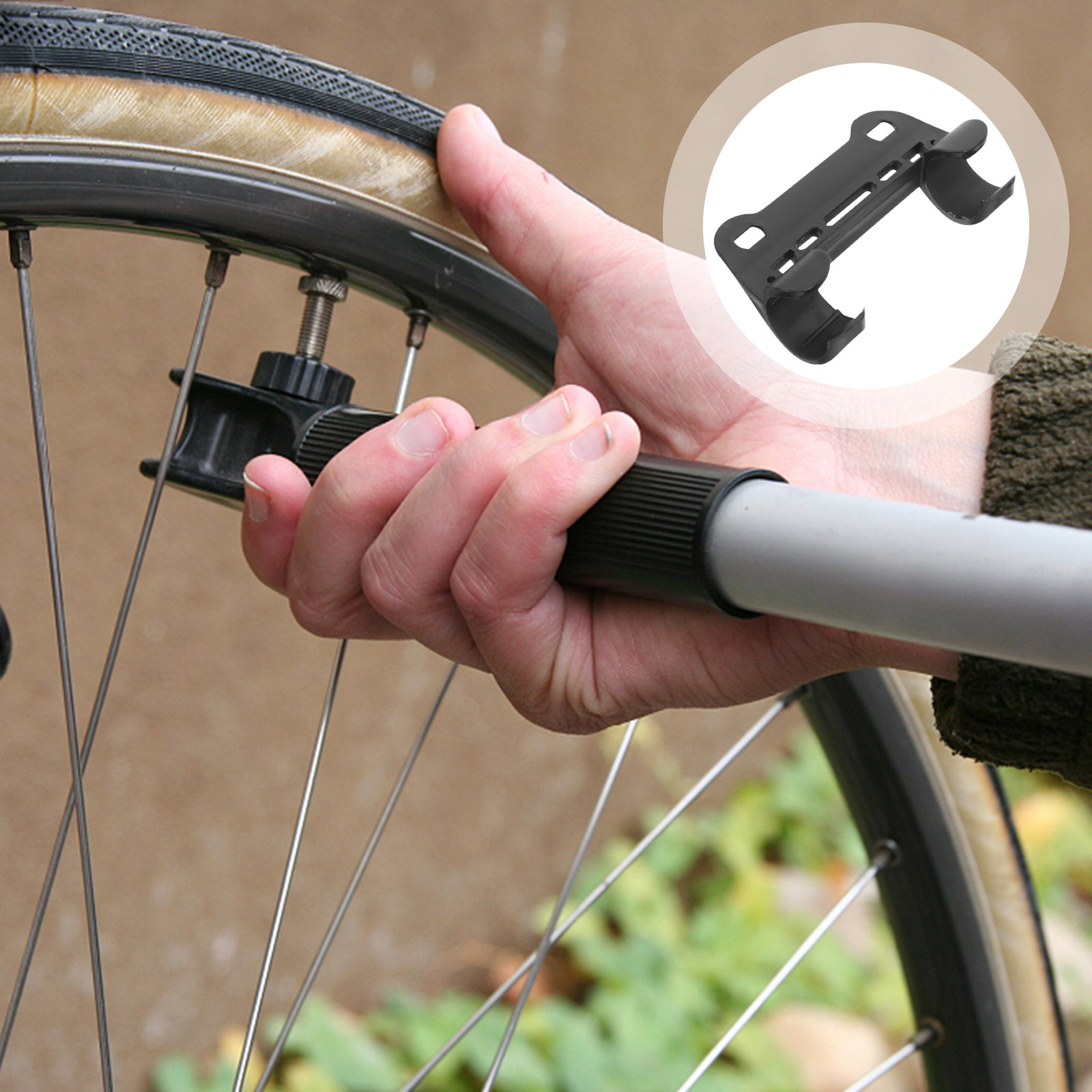 Bike Pump Frame Mount - 5 قطع حامل مضخة دراجة احترافي
