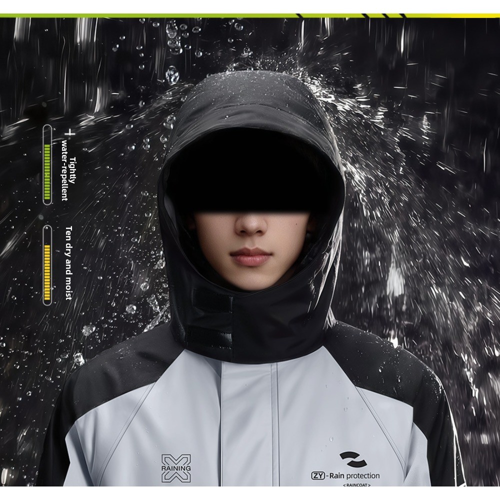 بدلة مطر للدراجات النارية مكون - مراجعة Cycling Commute Jacket وسعره