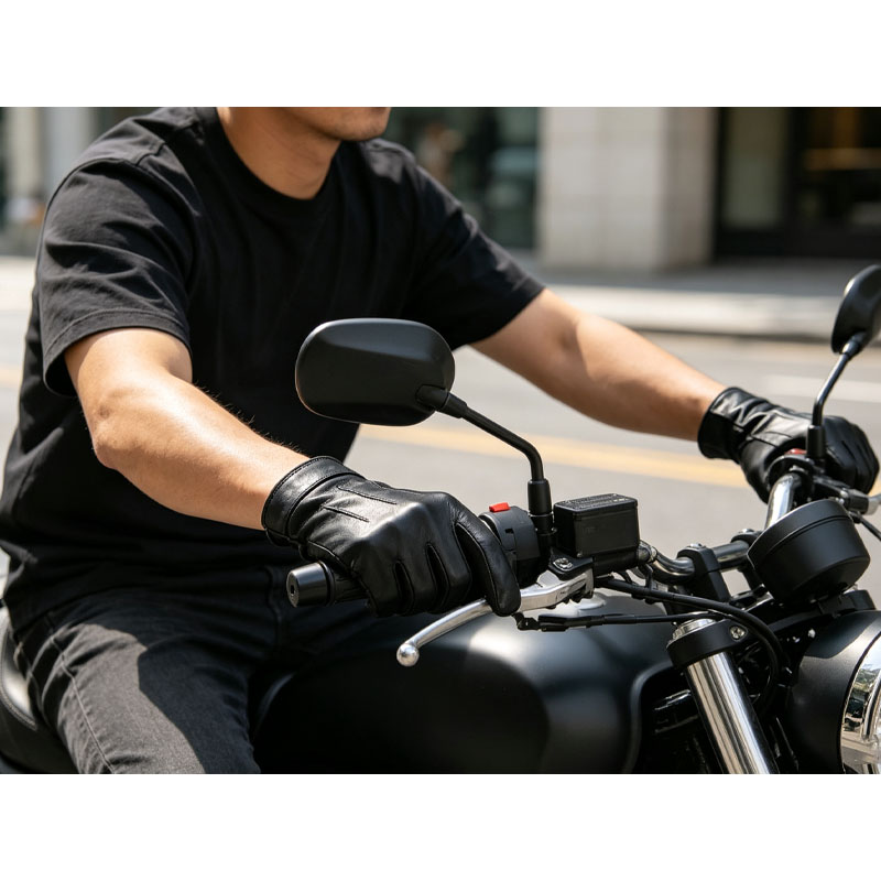 قفازات جلد الغنم القصيرة للرجا - مراجعة Winter Cycling Commute Gear وسعره