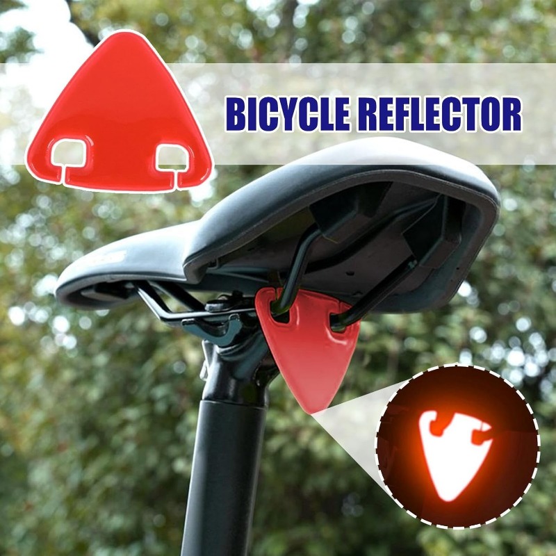 ملحق عاكس مثلث الشكل أحمر اللو - مراجعة Commuting By Bike وسعره