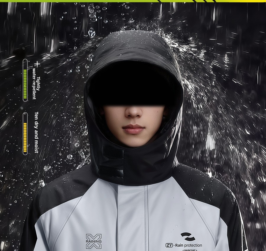 بدلة مطر للدراجات النارية مكون - مراجعة Cycling Commute Jacket وسعره